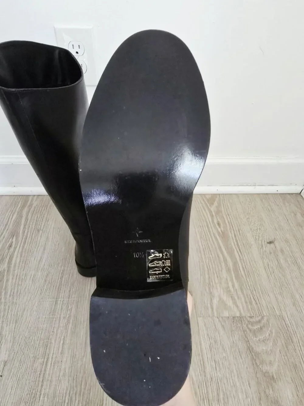 Tuckernuck Black Leather Atelier Equestrian Riding Tall Boots 10.5 Womens